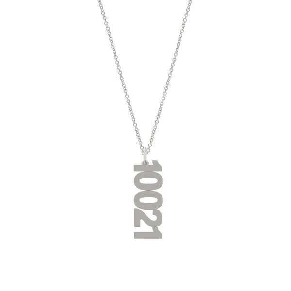 Zip Code Charm Necklace