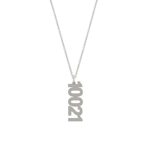 Zip Code Charm Necklace