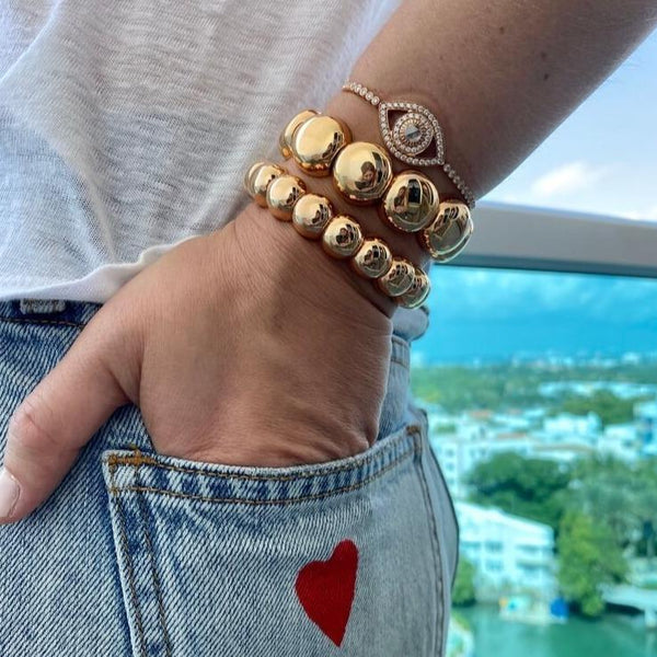 Big Diamond Eye Tennis Bracelet