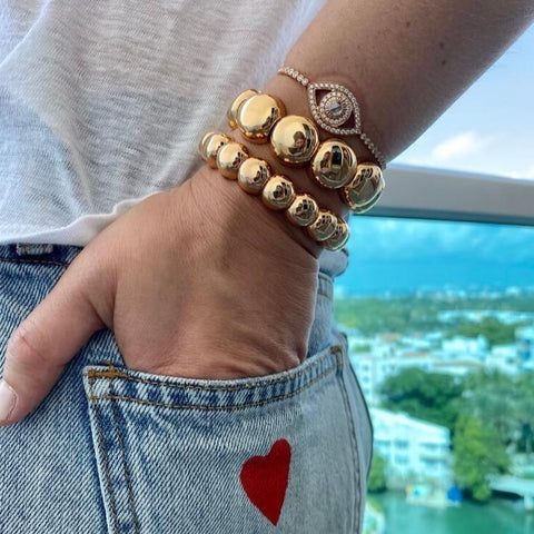 Big Diamond Eye Tennis Bracelet