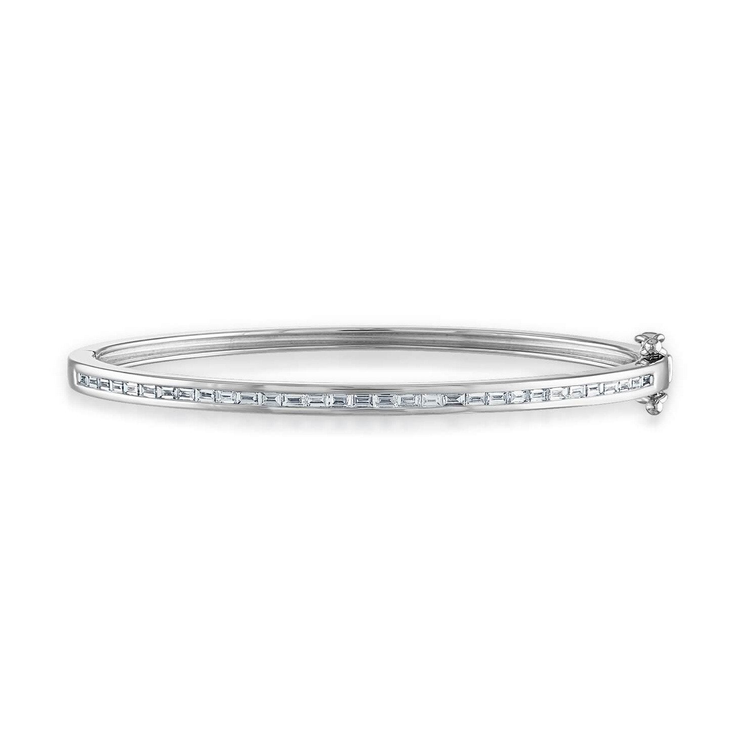 Diamond Baguette Bangle