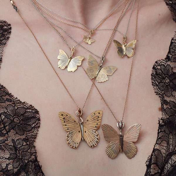 Large Golden Goliath Birdwing Necklace