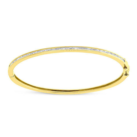 Diamond Baguette Bangle