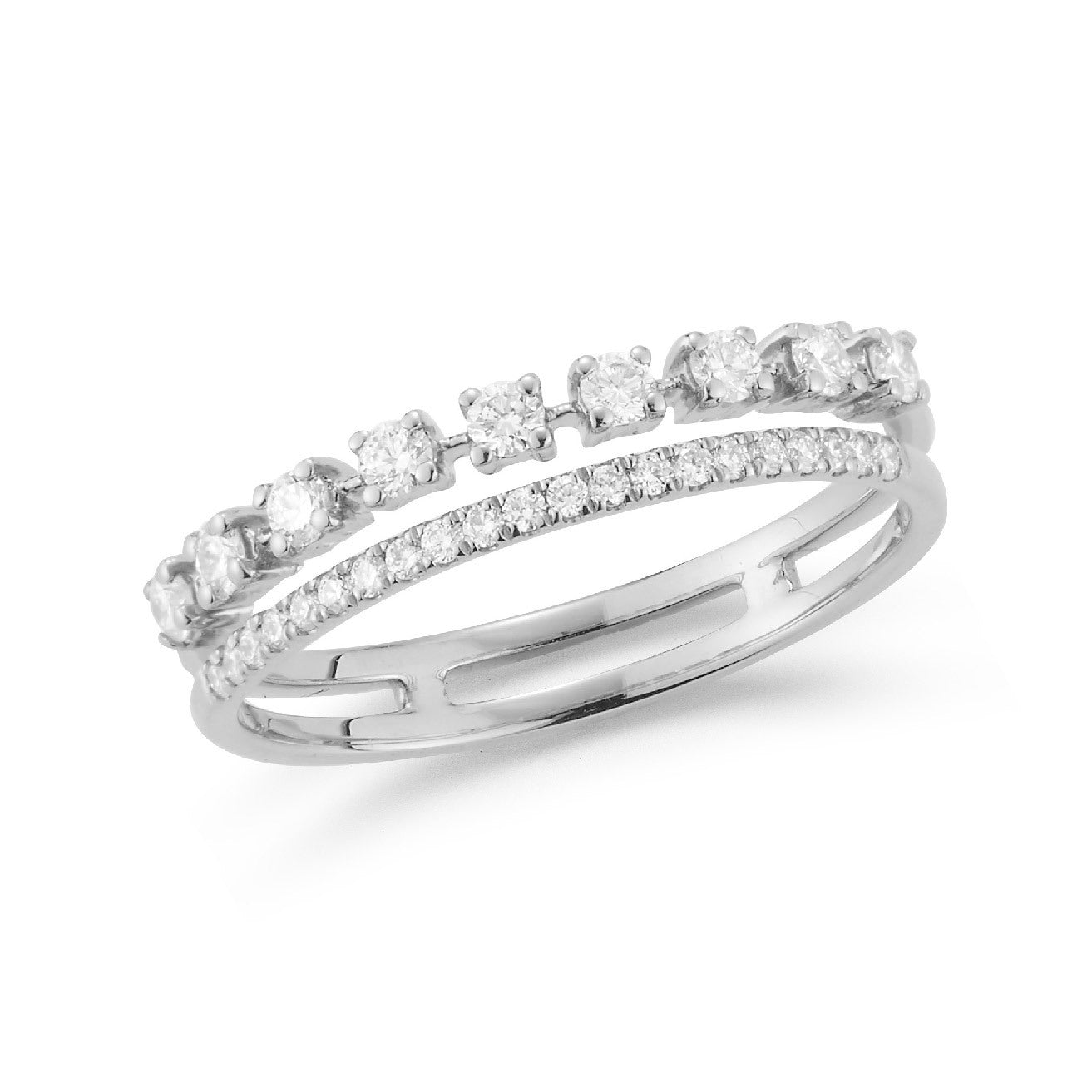 Ava Bea Double Row Ring