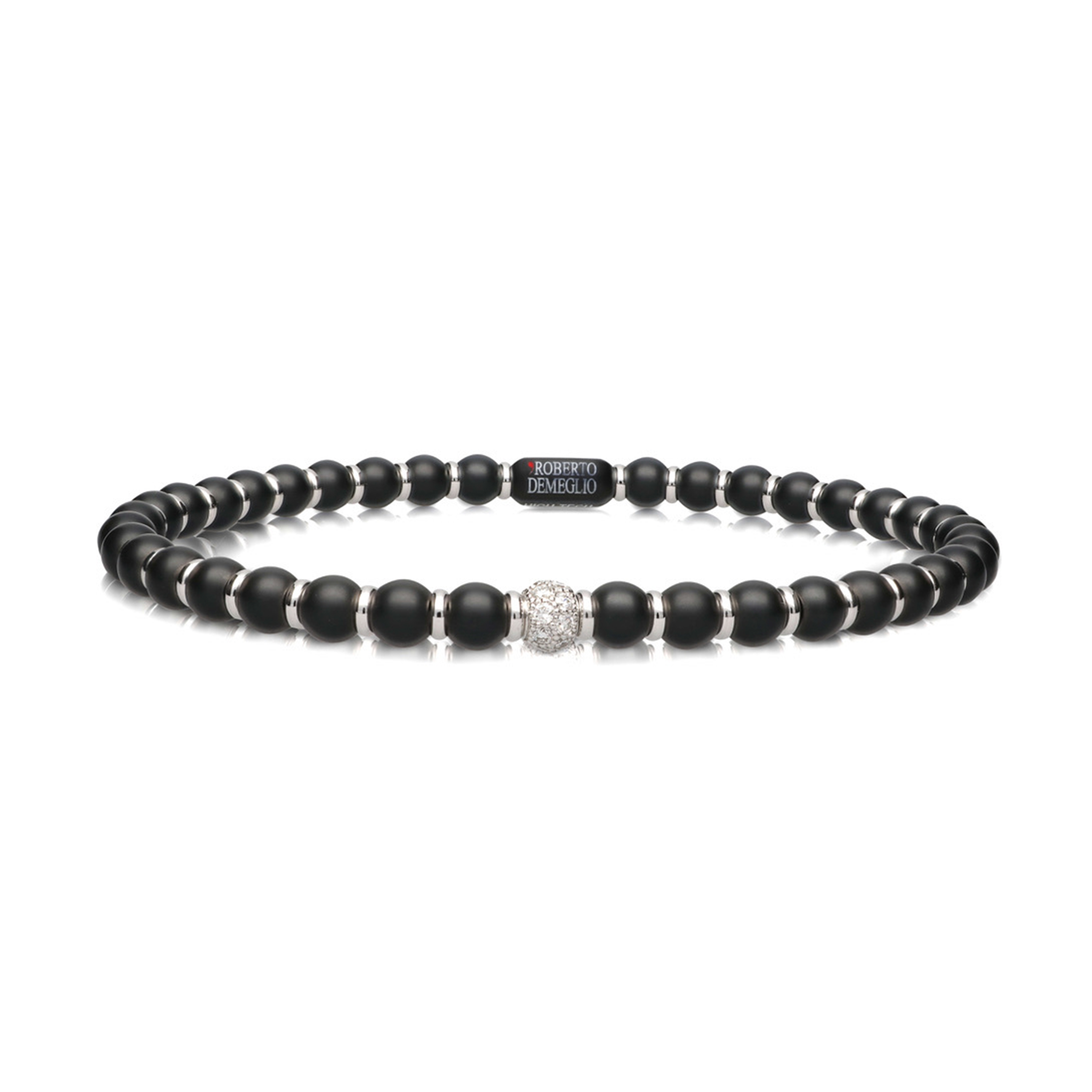 Women's Sfera Black Matte Ceramic Bracelet