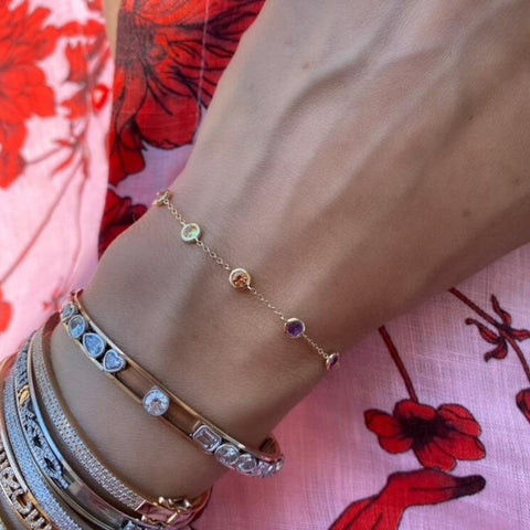 Rainbow by the Yard Bracelet