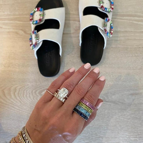 Kristyn Kylie Baguette Gemstone Ring