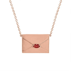 Link to the Gold Personalized Envelope Necklace Product
