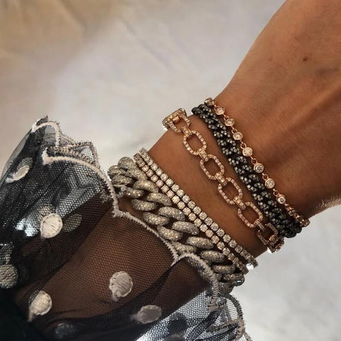 Lulu Jack Single Row Diamond Bracelet