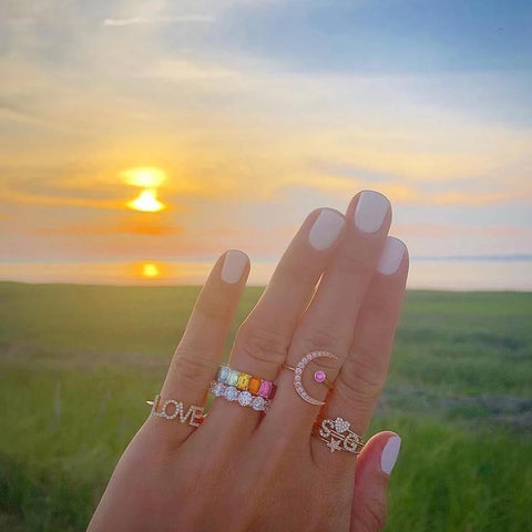 Mini Diamond Heart Ring