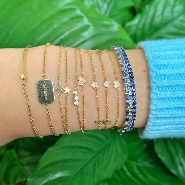 Initial Heart Bracelet
