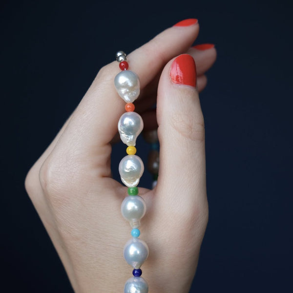 Baroque Pearl Rope Necklace