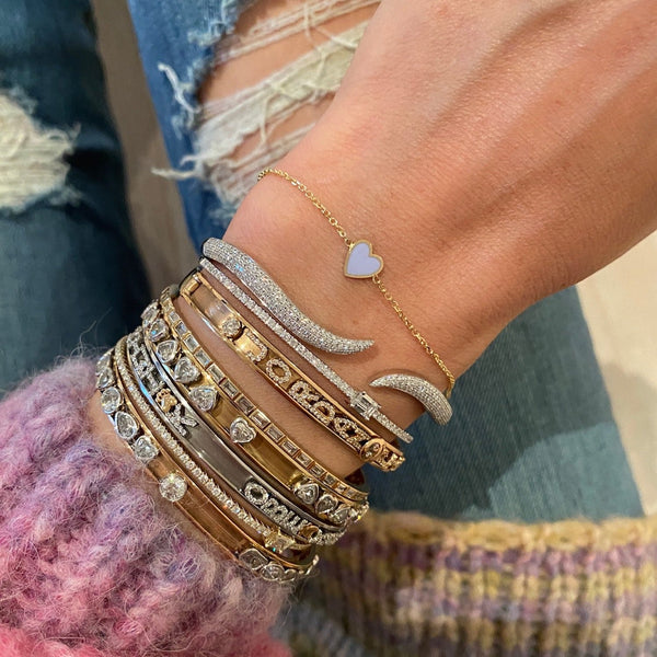Mini Enamel Heart Bracelet