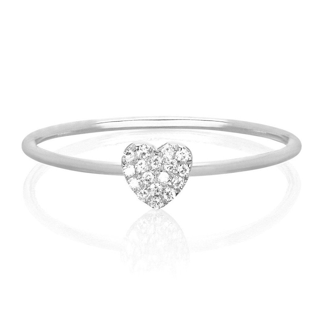 Mini Diamond Heart Ring