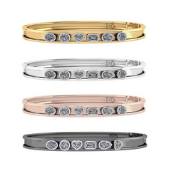 Link to the Fancy Shape Diamond Slider Bangle™ Product