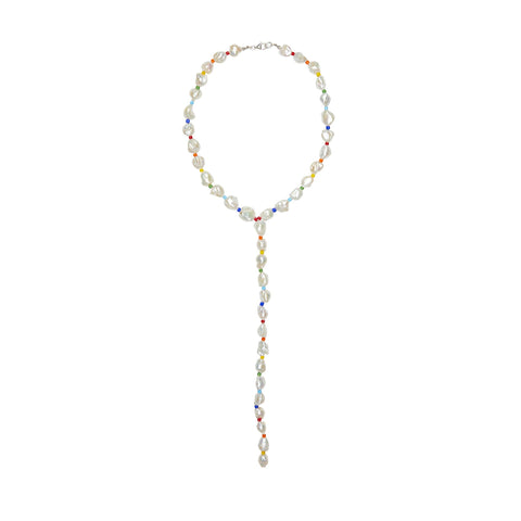 Baroque Pearl Lariat Necklace