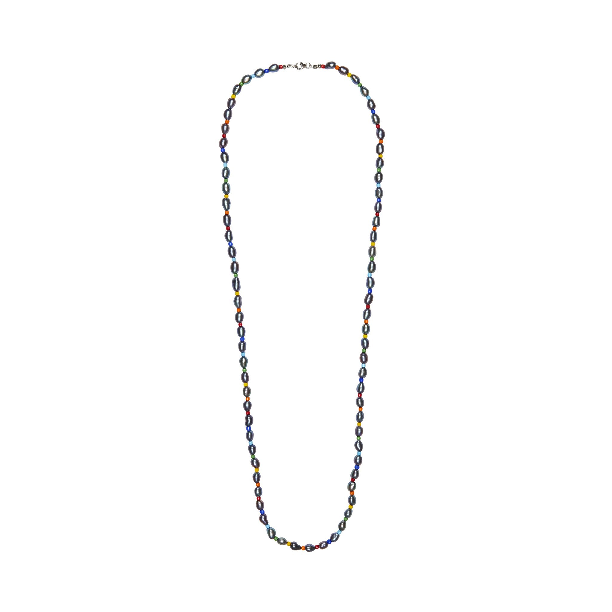 Black Baroque Pearl Rope Necklace