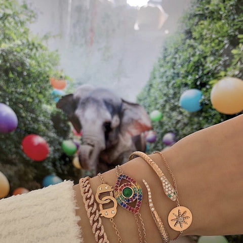 Ombre Rainbow Eye Bracelet