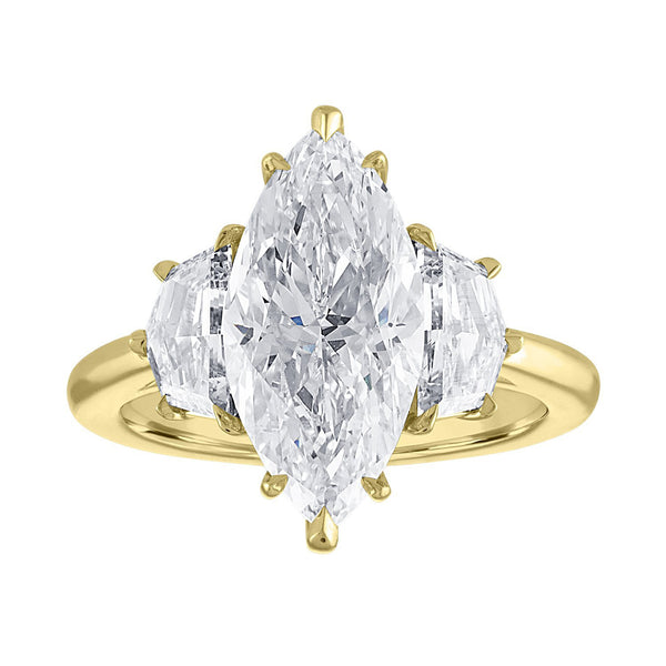 Marquise Engagement Ring with Cadillacs