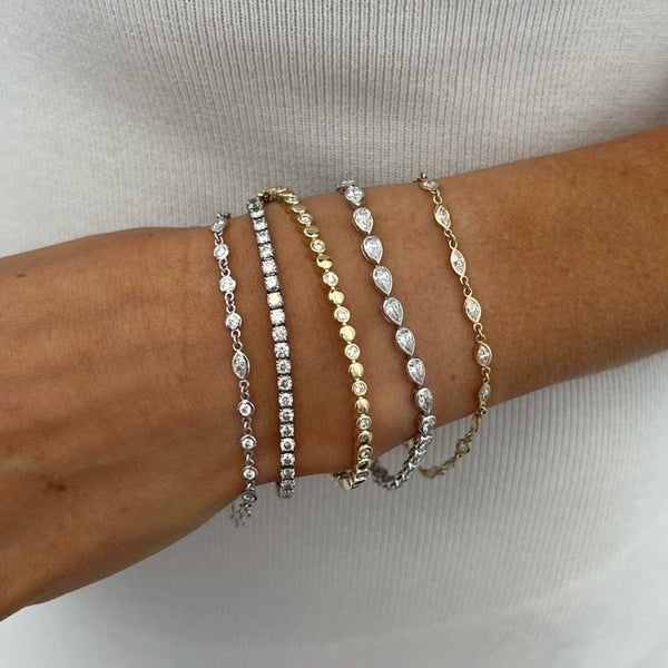 Gold and Bezel Bangle