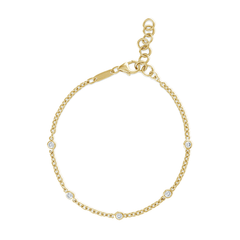 Link to the Diamond Bezel Station Bracelet Product