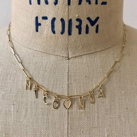 Mini Long Link Necklace