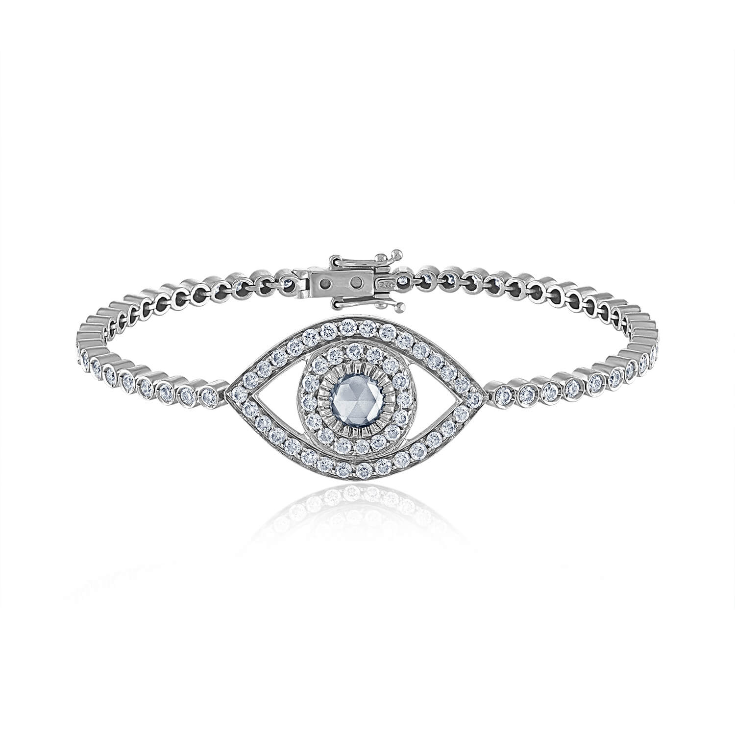 Big Diamond Eye Tennis Bracelet