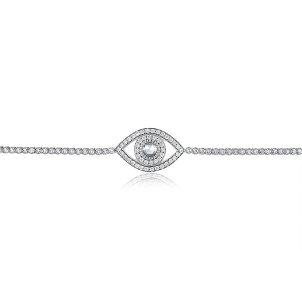 Big Diamond Eye Tennis Bracelet