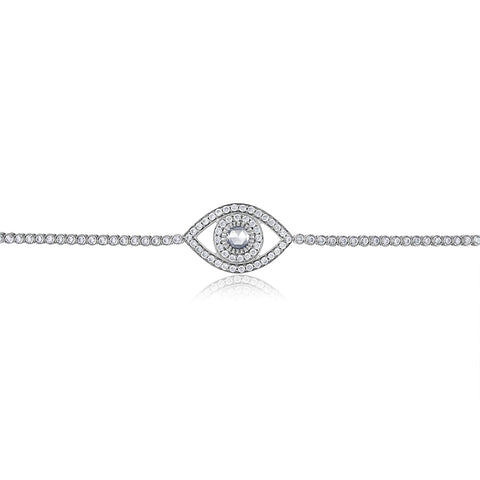 Big Diamond Eye Tennis Bracelet