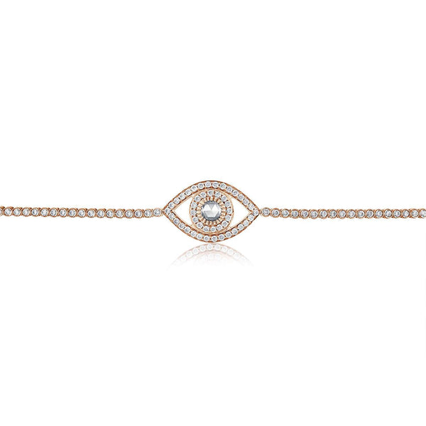 Big Diamond Eye Tennis Bracelet