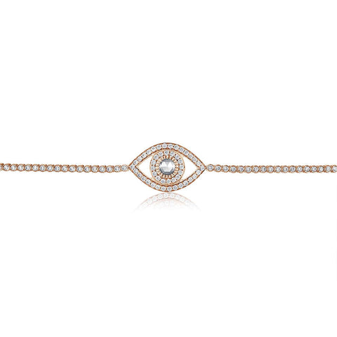 Big Diamond Eye Tennis Bracelet