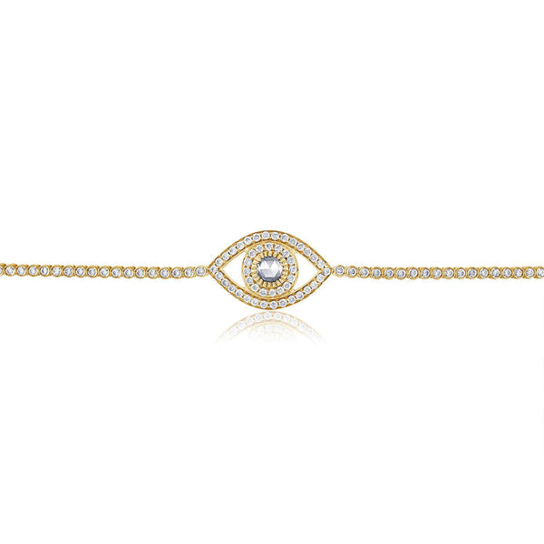Big Diamond Eye Tennis Bracelet