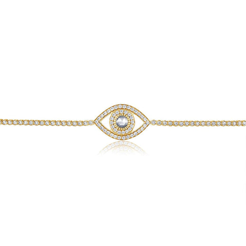 Big Diamond Eye Tennis Bracelet