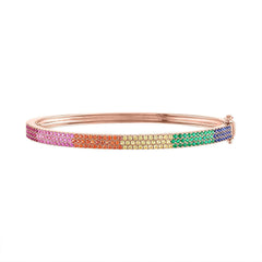 Link to the Rainbow Pave Bangle Product