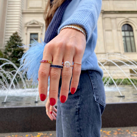 Kristyn Kylie Baguette Gemstone Ring