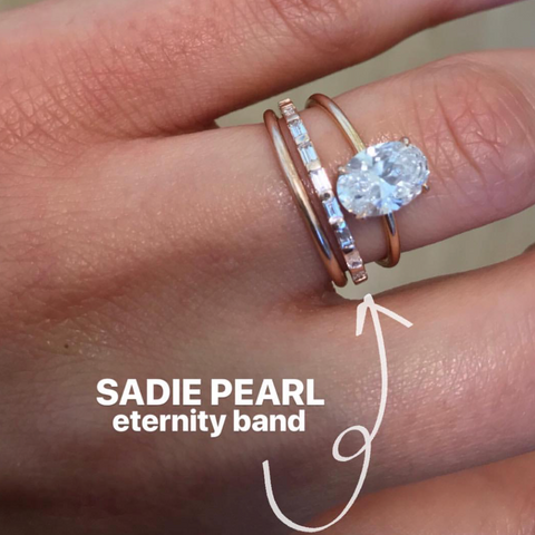 Sadie Pearl Diamond Band