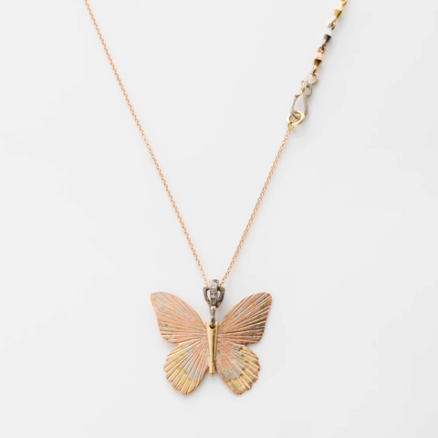 Large Golden Goliath Birdwing Necklace