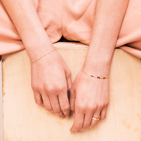 Mini Letter Bracelet