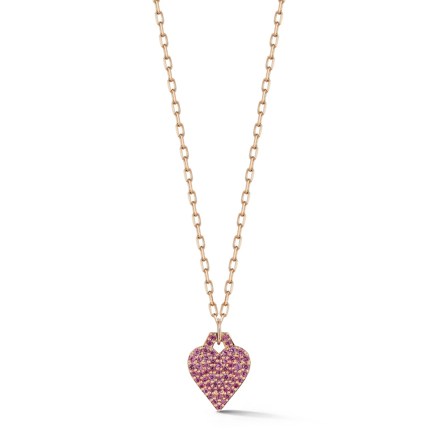 Dora Mini Heart with Pink Sapphires Charm