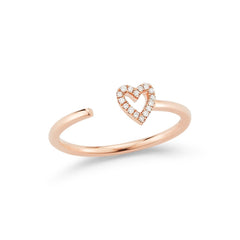 Link to the Open Diamond Heart Ring Product