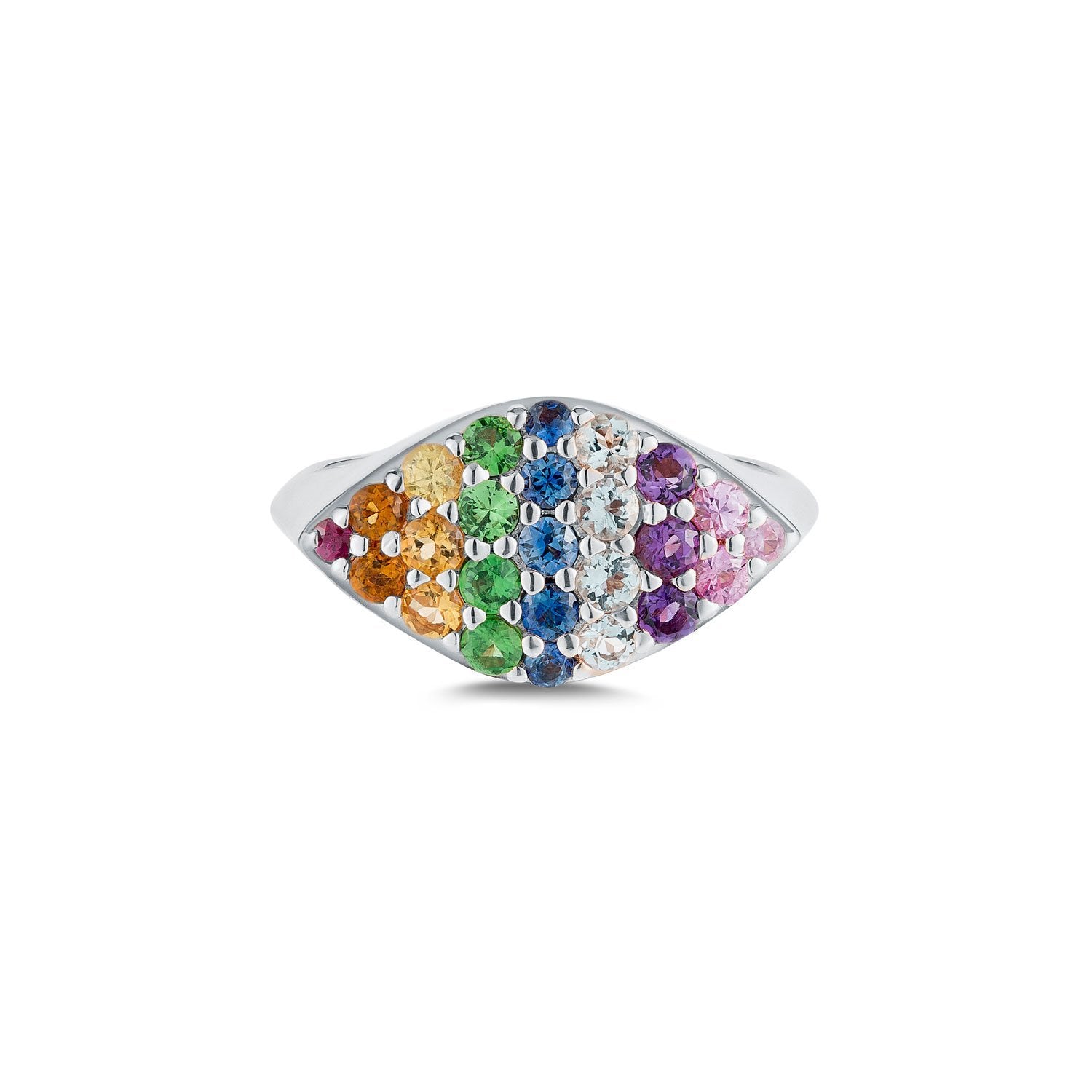 Rainbow Gemma Ring