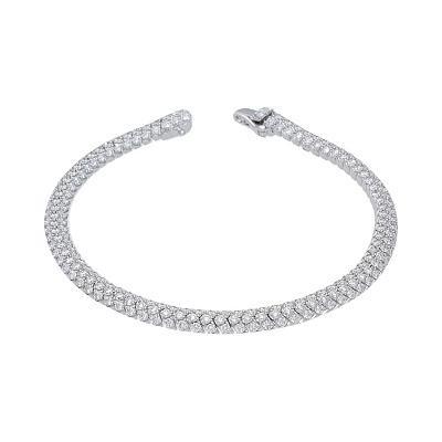 Domed Pave Weave Bracelet