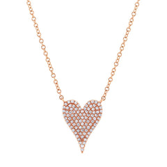 Link to the IN STOCK - Small Pave Heart Necklace Product