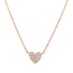 Link to the Mini Pave Heart Necklace Product