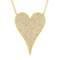 Link to the Jumbo Pave Heart Necklace Product