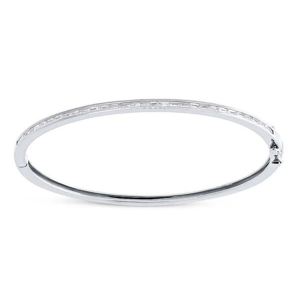 Diamond Baguette Bangle