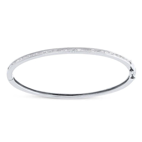 Diamond Baguette Bangle