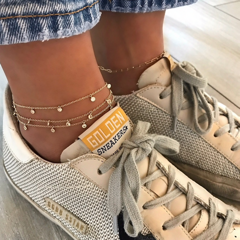 Dangling Bezel Anklet