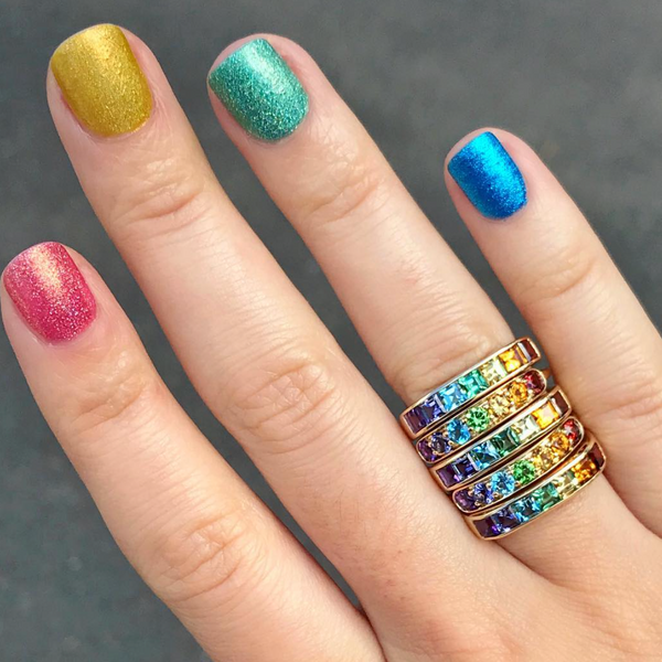 Square Cirque Rainbow Ring