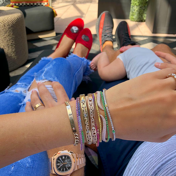 Ombre Rainbow Tennis Bracelet